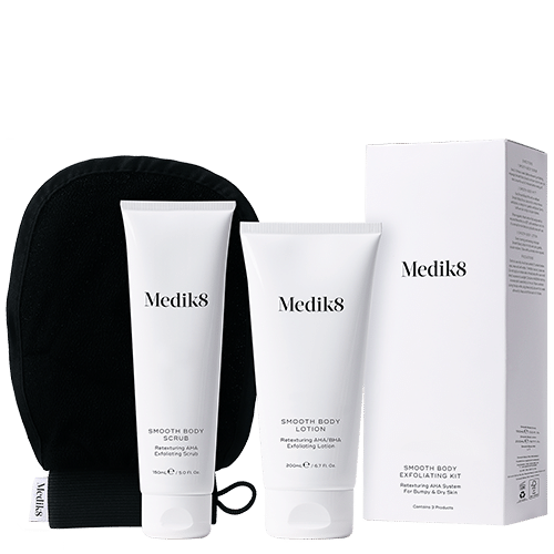 Beautique Salon - Medik 8 - smooth body scrub lotion dry skin